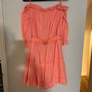 Lilly Pulitzer Orange Ruffle Dress